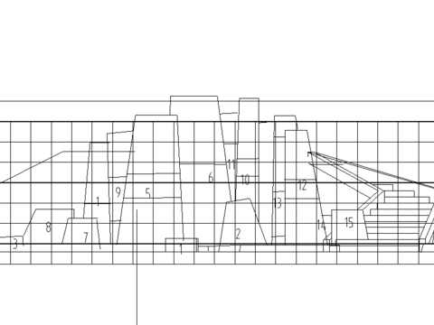 公园假石节点大样 