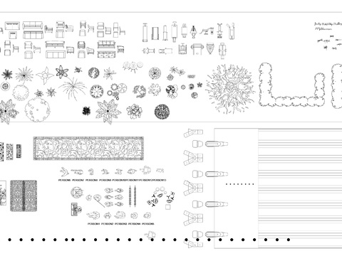  别墅室内专业CAD图库 