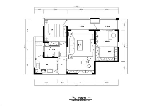  美式樣板房全套CAD施工圖 