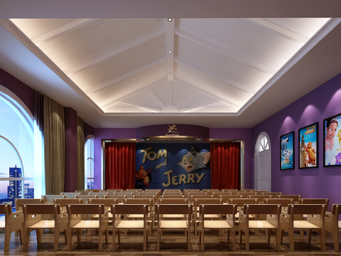  现代幼儿园cad施工图 