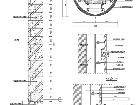  CAD大理石包柱CAD大样图 