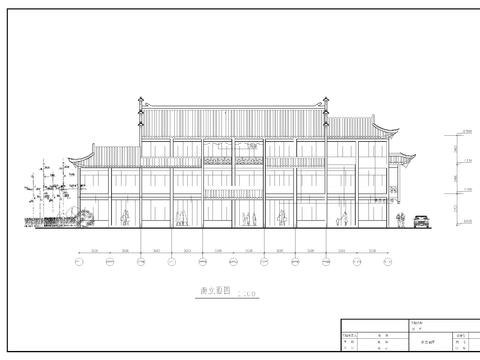  仿古商业建筑图 