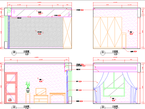  北京荣尊堡装饰CAD施工图 