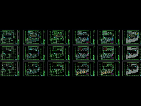  幼儿园室内cad施工图 