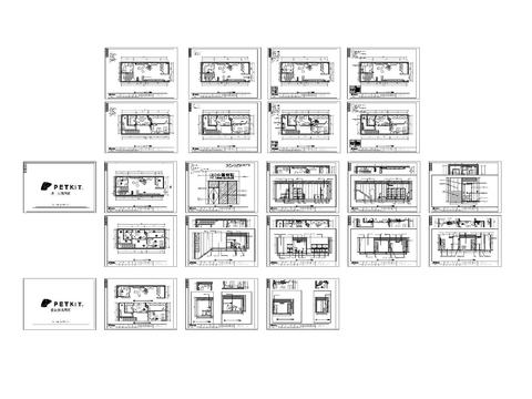  加盟店小佩宠物店价值全套施工图 