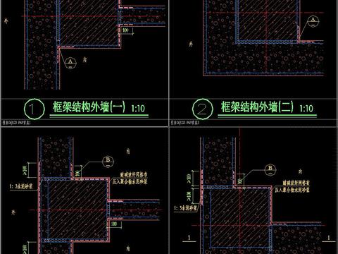  保温通用cad大样图 