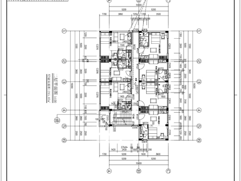  自建公寓建筑CAD施工圖 