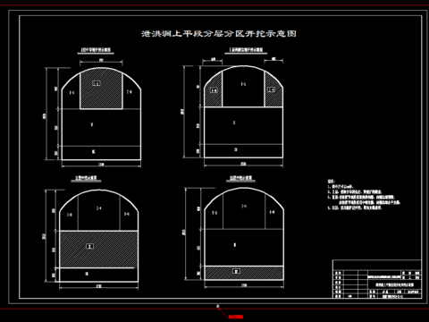  泄洪洞开挖CAD施工图 