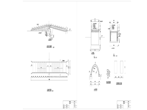  37石拱橋cad施工圖 