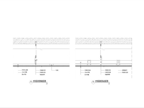  木饰面收边CAD节点大样 