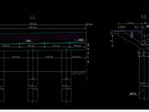  桥台一般构造CAD节点大样 