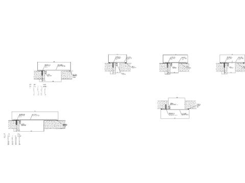  内墙变形缝cad大样图 