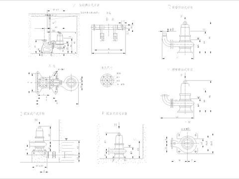  水泵CAD施工图 