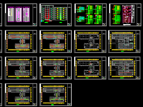  工厂宿舍成套电气设计cad施工图 
