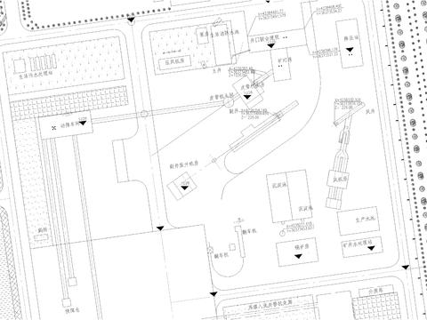  某煤礦廠區(qū)cad施工圖 