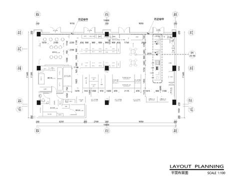 200m2連鎖便利店 生活超市CAD平面圖 