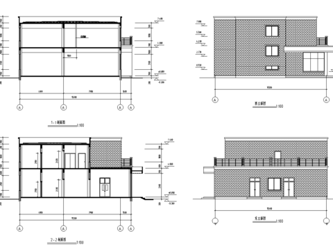  某公司食堂建筑CAD施工圖 