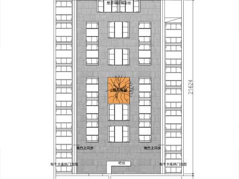  500㎡莫斯科古典餐厅cad平面图 