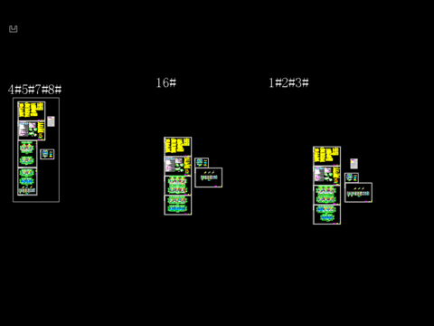  临淮镇胜利家园小区4号楼排水cad施工图 