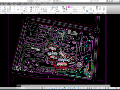  小区规划景观cad平面图 