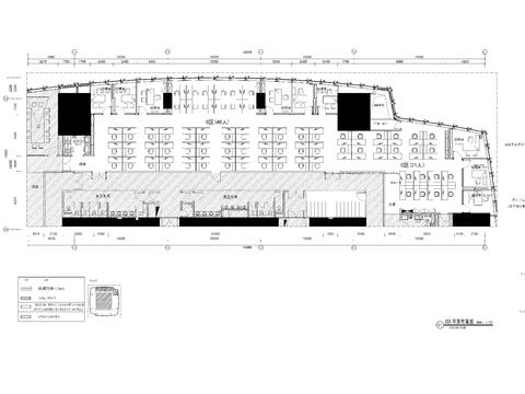  办公室大会议室cad平面图 