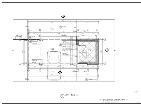  现代入口岗亭节点大样图 