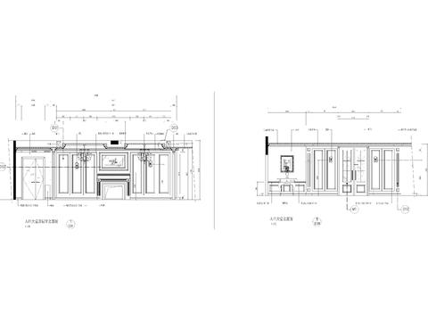 欧式家居立面节点大样 