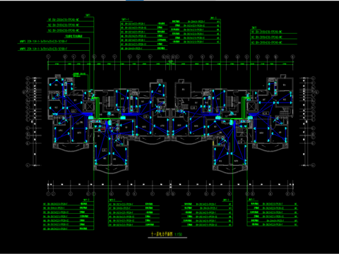  十一层住宅楼电气设计cad施工图 