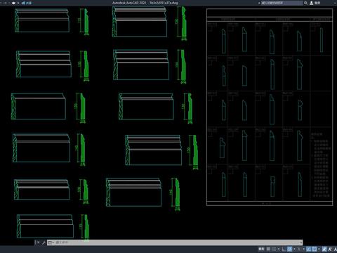  踢脚线大样图 地脚线 踢脚线cad图库 