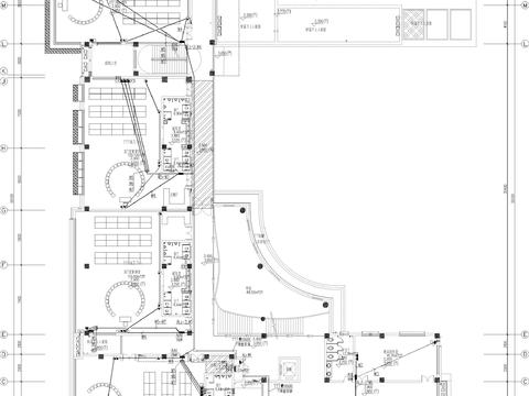  幼儿园电气cad平面图 
