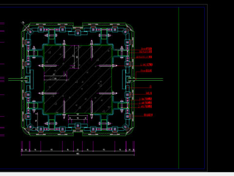  石材柱节点大样 