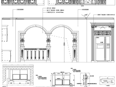  橱柜设计cad图库 