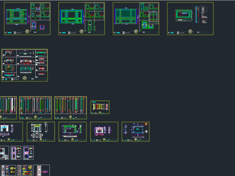  全屋定制cad图库 