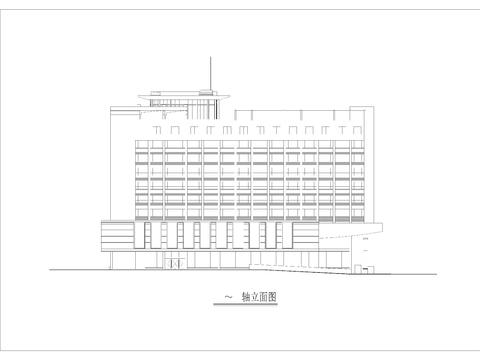  綜合大樓建筑設(shè)計圖紙cad施工圖 