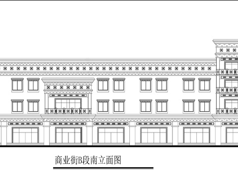 藏式風(fēng)格臨街cad施工圖 