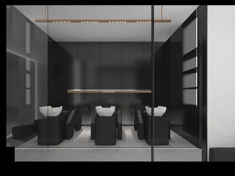  上海芭尚造型内装施工图 