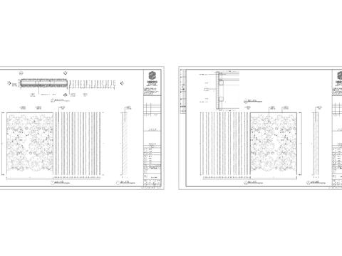  办公室屏风隔断cad大样图 