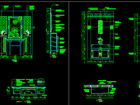  室内玄关装修CAD图库 