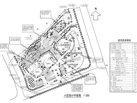  小區(qū)設(shè)計(jì)cad平面圖 