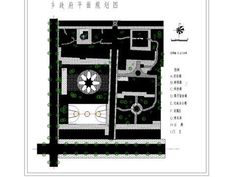  鄉(xiāng)政府規(guī)劃cad施工圖 
