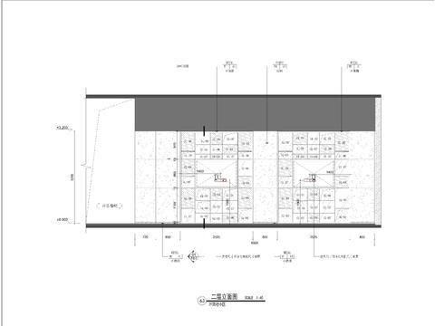  酒吧电视背景立面 