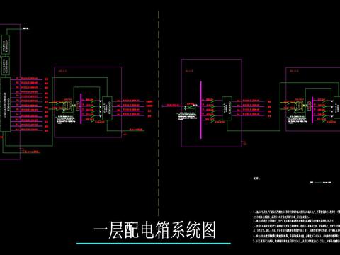  照明配电箱CAD施工图 