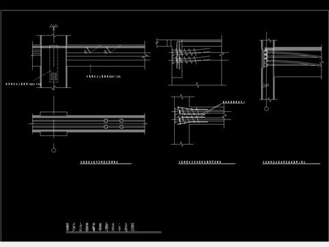 预应力筋端部构造cad图库 