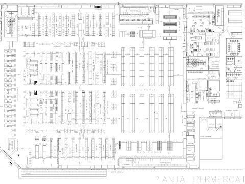  购物中心图纸CAD平面图 