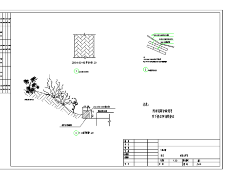  规划图道路节点大样 