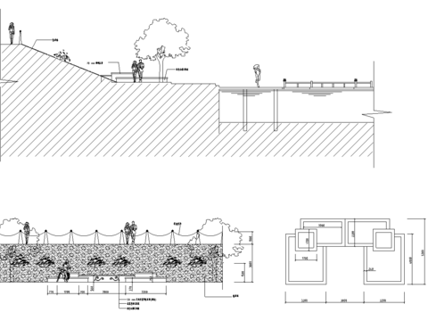  沙滩浴场CAD施工图 