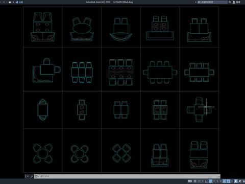  餐饮空间CAD图库 