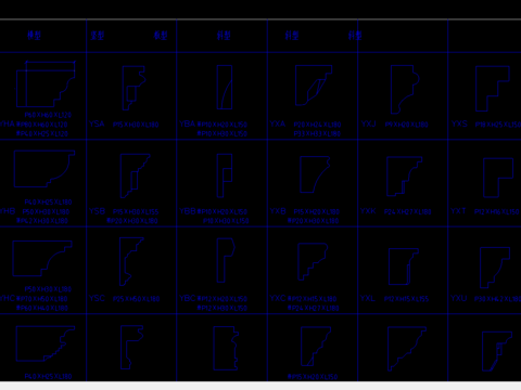  欧式构件cad图库 
