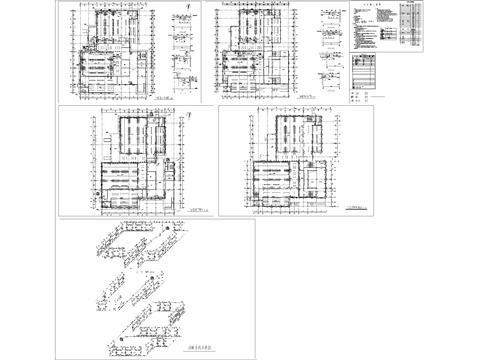  大学浴室采暖通风cad施工图 