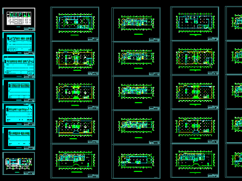  办公楼电气cad图纸 